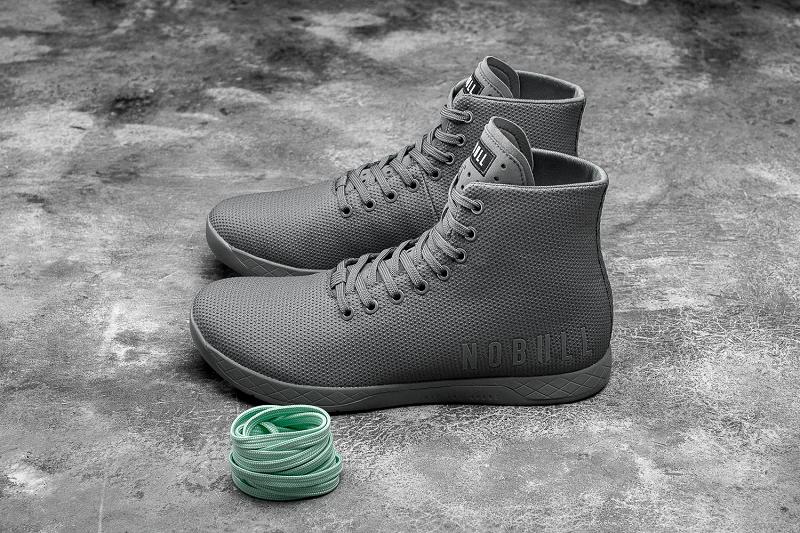 Dark / Grey Nobull High-Top Women's Trainers | CA I1914L